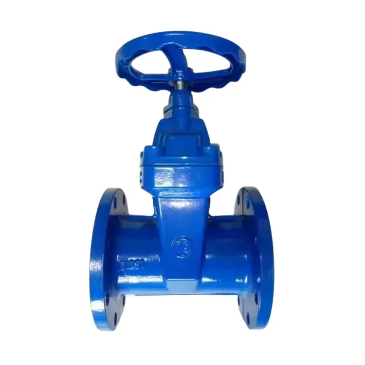 ductile آئرن کو چھپا ہوا چھڑی نرم مہر flange گیٹ والو